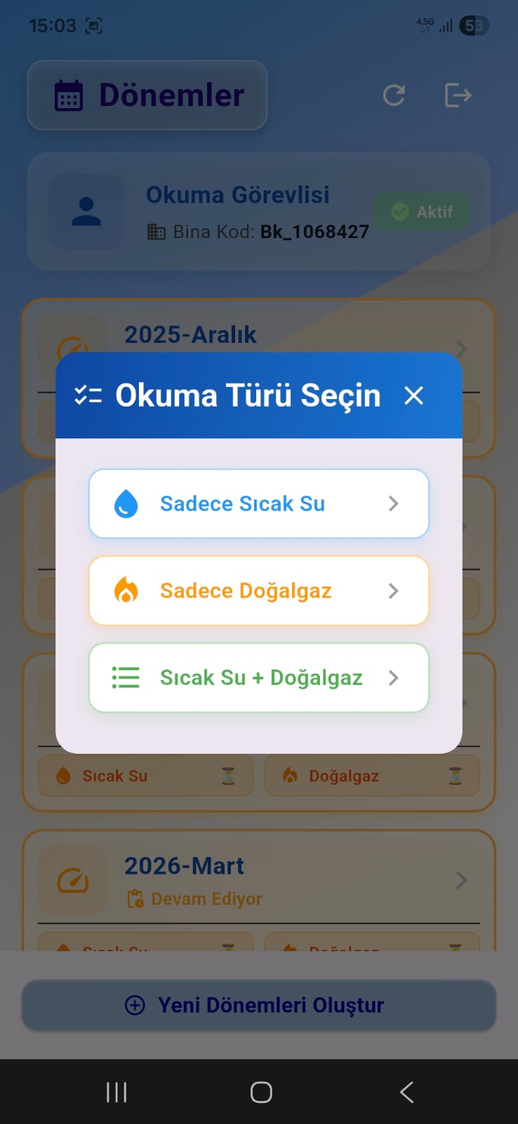 Okuma Türü Seçimi